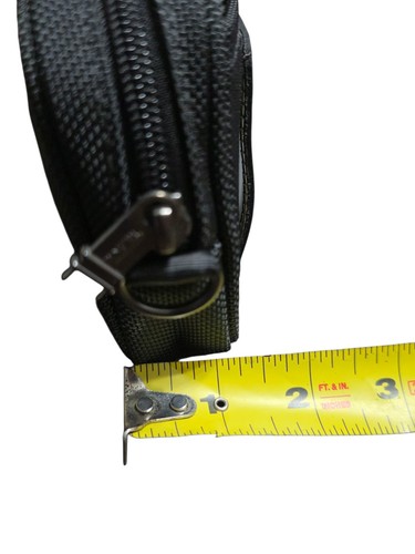 TUMI schwarz ballistische Accessoire Tasche mit Ausweisfenster klein Reise Reißverschluss Etui 6” x 4” - Bild 17 von 17