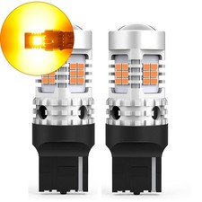 2 x 7440 T20 WY21W 26 W21W SMD AMBER ORANGE LED INDICATOR SIGNAL LIGHT BULBS 12V