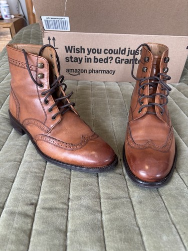Florsheim Herren, Budapester Lederstiefel Größe 8, braun - Bild 2 von 14