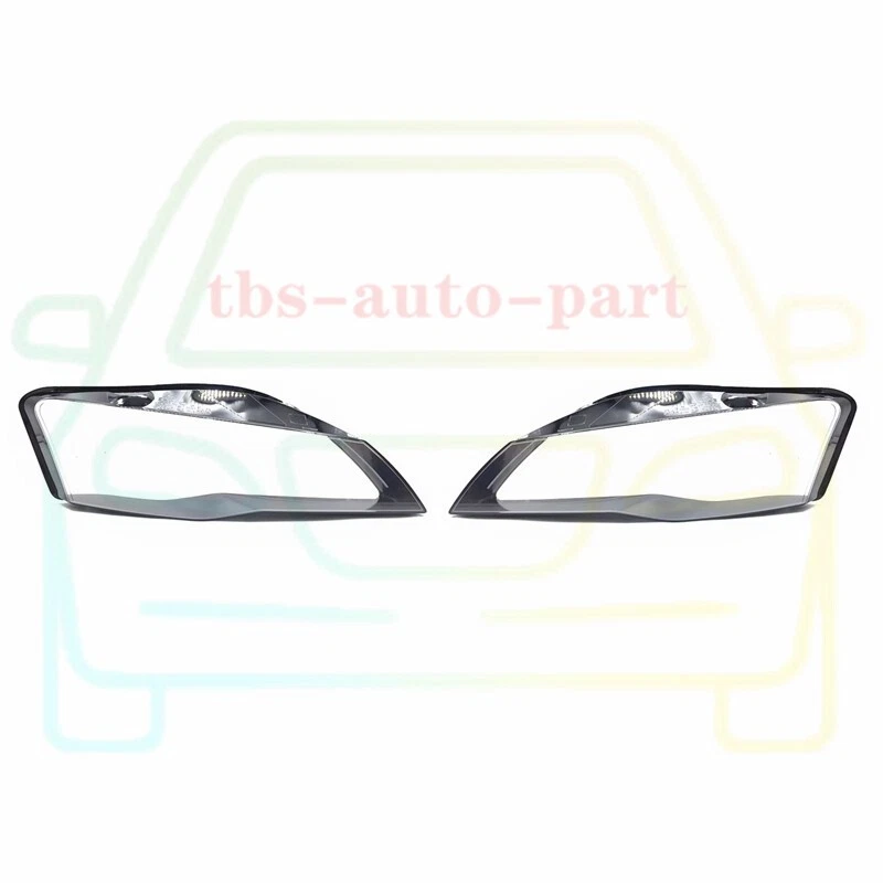 Cubierta de lente de faro lateral izquierdo y derecho + pegamento sellador apto para Audi R8 2008-2015 Foto 2 de 4