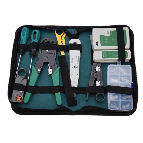 Lan Network Service Tool Kit Cable Tester Kit 11-Piece Combination Kit For F HLF - Afbeelding 6 van 12