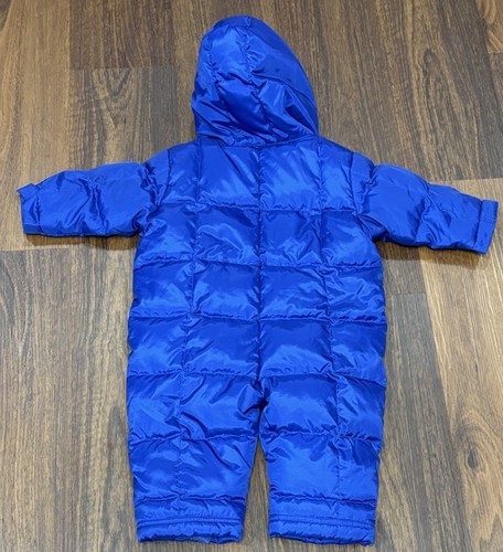 Polo Ralph Lauren royalblau Gr. 12 Daunen gefüllt Schneeanzug Einteiler Kapuze - Bild 7 von 13