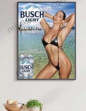 Mancave Beer Poster and Sexy Girl 18"x24"  Man Cave Bar Restaurant Shop Decor