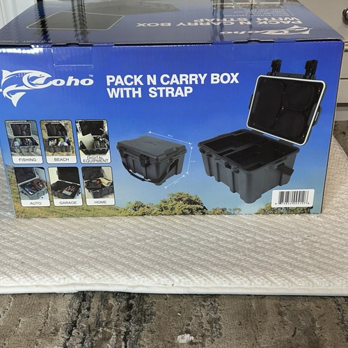 Coho Pack N Carry Aufbewahrungsbox mit Gurt EDC /. Neu in OVP. Tackle Box. Dunkelgrau. - Bild 13 von 17
