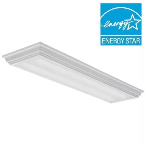 Lithonia Lighting Cambridge 4 ft. 35-Watt White Integrated LED Flushmount - Picture 10 of 12