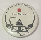 Vintage Apple Computer Employee Pin Back Button, California Government Power Mac