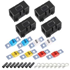 Midi Sicherungshalter,4 Stück Kfz Sicherungshalter und 4 Stück Mega Sicherung,