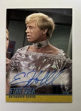 2008 STAR TREK TOS 40th ANNIV SERIES 2 ERIK HOLLAND AS EKOR AUTOGRAPH CARD A182