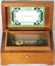 Vintage Thorens 1 Song Till the End of Time Wood Cylinder Music Box Works Good