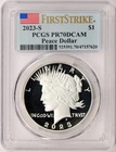 2023-S Proof $1 Peace Dollar PCGS PR70 Deep Cameo First Strike