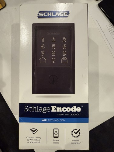 Schlage BE489WBCEN622 Encode Smart Lock - Mattschwarz - Open Box - Bild 1 von 3