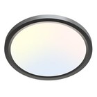  LED Ceiling Light Fixture, 6.5-Inch 12W 1200lm Small Flush 6.5in-1Pack Black