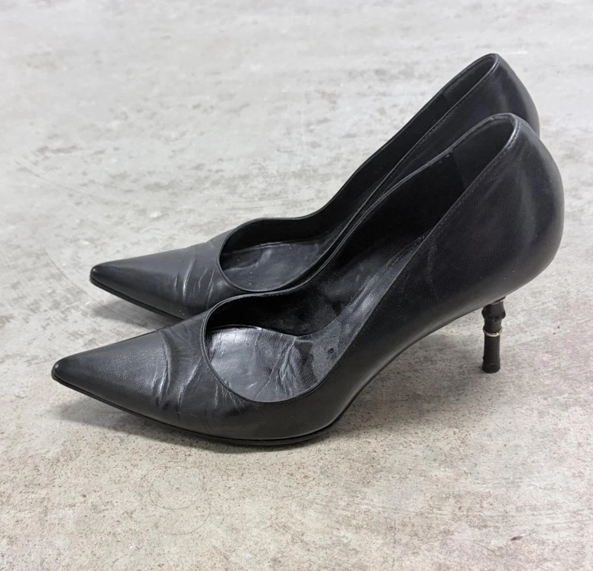 Gucci Black Bamboo In Women's Heels for sale | eBay