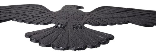 Vtg 15" Royal Factories Aluminum American Eagle Wall Hanging Decor Metal Plaque - Picture 7 of 10