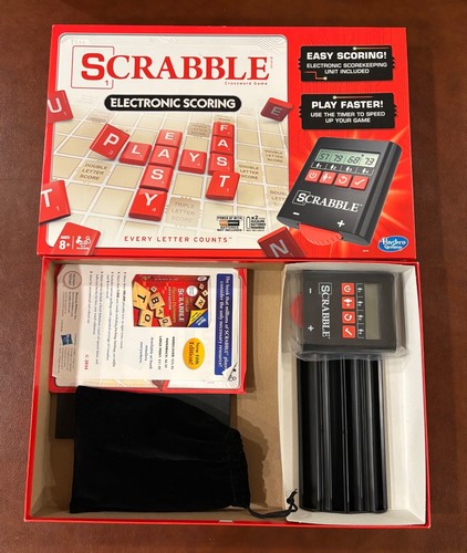 Scrabble Crossword Game w/ Electronic Scoring by Hasbro Gaming A8167 - 第 2/2 張圖片