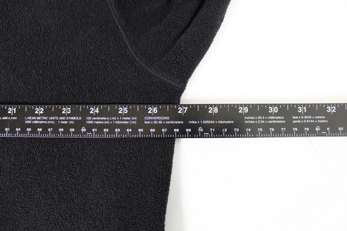 Vintage Guess Pullover Herren Large Fleece 1/4 Zip Pulli Schwarz Rot - Bild 10 von 12