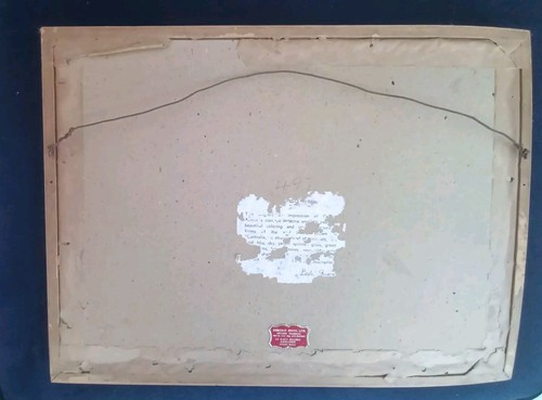 1950s. Central Australia Original Oil Painting "Centralia" Signed Leslie Fisher - Picture 6 of 7