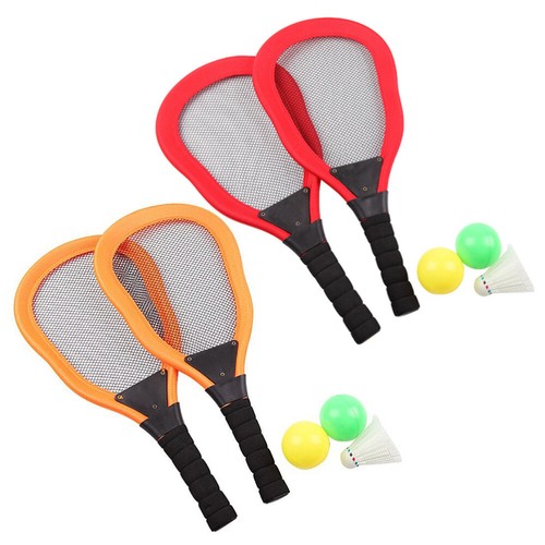 5 Pcs Children's Fabric Racket Beach Essentials for Kids Baby Badminton - Picture 4 of 11