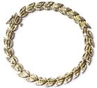 14k yellow gold 1.40ct Baguette diamond tennis bracelet 13.7g 7 3/4" vintage