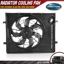 Radiator Fan Assembly w/ Shroud for Hyundai Elantra 2010-2012 L4 2.0L Hatchback
