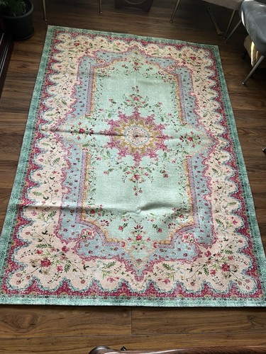 Luxury Floral Non Slip Large Rug Living Room Bedroom Washable New 160 X 230cm - Picture 1 of 8