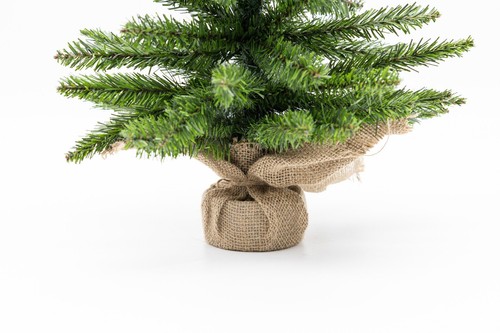 Decorazione Albero Abete Artificiale Natalizio Mini Sacchetto di Iuta Supporto 60cm Decorazione Casa - Foto 7 di 24