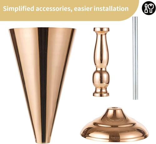 Tabletop Metal Wedding Flower Trumpet Vase Table Decorative Centerpiece Artif... - Bild 7 von 9