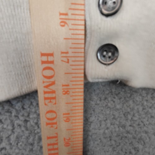 Lacoste Cardigan Mens Large Beige Button V Neck Long Sleeve Vintage Izod USA - Picture 7 of 12