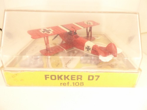 AVION / PLANE - PLAY ME AVIONES - PILEN - FOKKER D7 DVII - BIPLAN - 1/87 - 8 Cm - Imagen 6 de 18