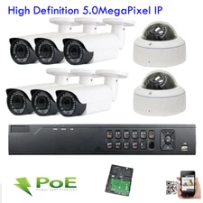 8Channel 12MP NVR 5MP PoE IP CCTV Surveillance Security Camera 3TB HDD System+.