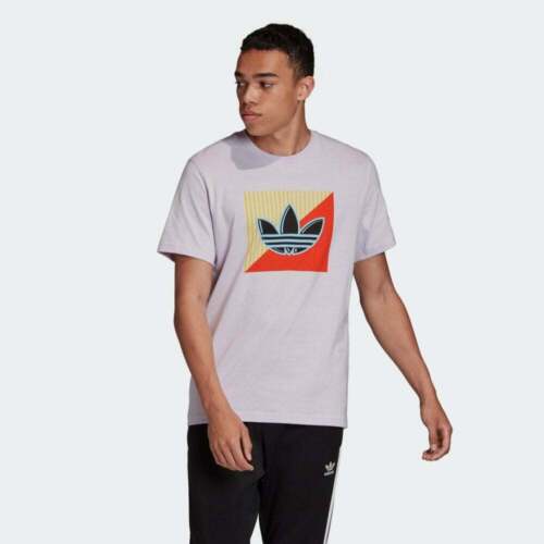 Adidas Originales Para Hombre Logo Diagonal Cuello Redondo Camisetas Top - Imagen 6 de 6