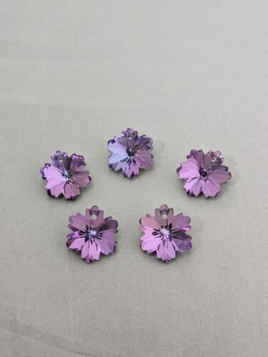 Glass Foil Back Beads, Octagon, Cube, Flower, Star, Heart, Choose Your Beads - Picture 12 of 17