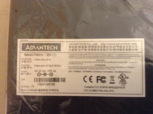 Dispositivo de red de mesa ADVANTECH FWA-AAL1010 FWA-AAL1010VC-8CAU - Imagen 8 de 8