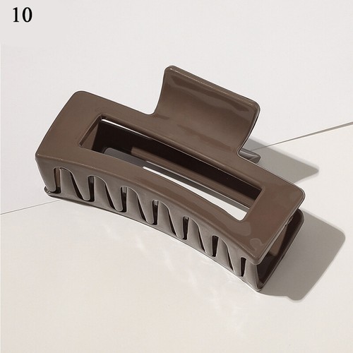 Groß Damen Hair Claw Groß Haarspange Rechteckig Acryl Harz Haarspange Clip *J - Picture 22 of 68