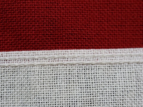 Vintage 48 STAR U.S. Flag 4x6 Storm King Bunting Double Warp Heavy Cotton - Picture 8 of 15