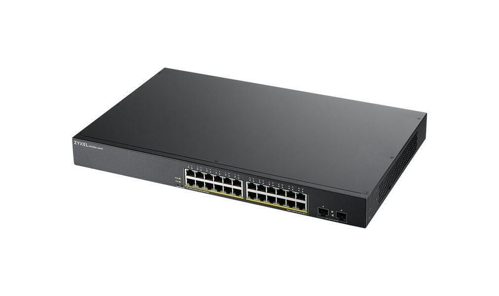 Zyxel GS1900-24HPv2 - Интеллектуальный коммутатор - 24 x 10/100/1000 с поддержкой PoE мощностью 170 Вт+ управляемый