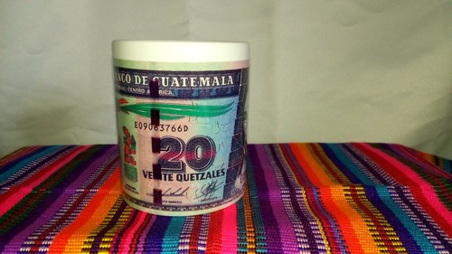 TAZA DE CAFÉ DE COLECCIÓN, BILLETES DE MONEDA GUATEMALA - Imagen 24 de 42