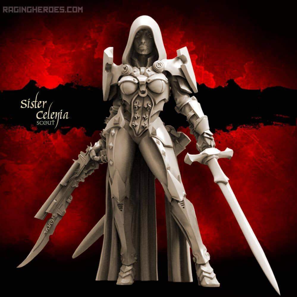 Blade Maidens-COMMAND-Raging Heroes-Sisters of Battle Squad Sororitas  Canoness