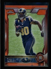 TODD GURLEY 2015 TOPPS CHROME #110 ROOKIE ORANGE REFRACTOR PARALLEL AZ8238