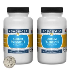Sodium Perborate / 12 Oz / 2 Bottles / 99.8% ACS Reagent Grade