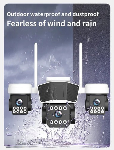 3 Lens PTZ IP Camera Outdoor 6K HD 3CH WiFi Security Auto Tracking Wireless CCTV - Picture 13 of 19