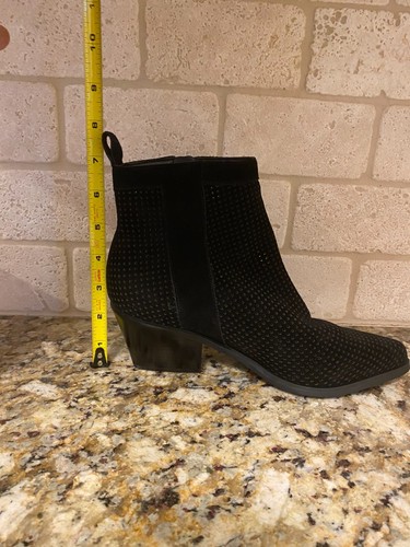 Nuevo con caja - Botines de cuero Guess Talzay para mujer gamuza negra talla 7,5 M - Imagen 6 de 12