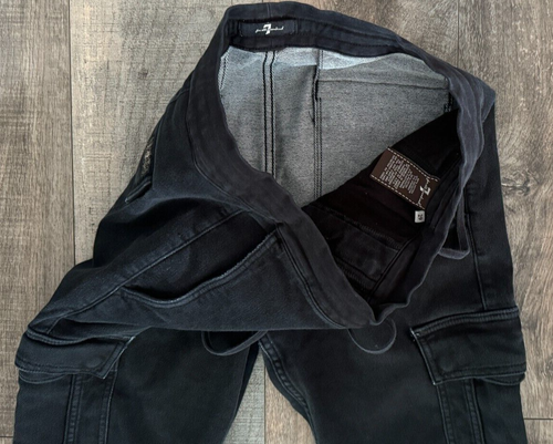 7  FOR ALL MANKIND EXTROARDINARY UPSCALE DESIGNER LUXURY MENS CARGO SWEATPANTS - Picture 11 of 18