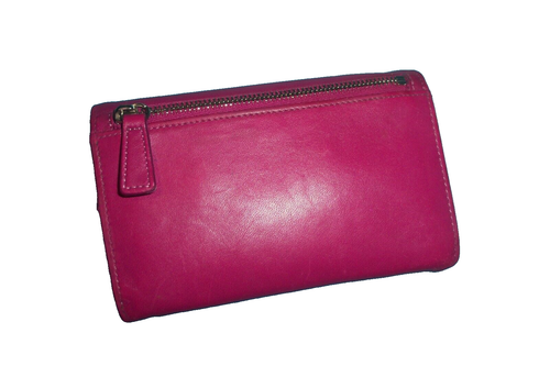 Longchamp Hot Pink Fuchsia Leder Geldbörse - WEICH - DREIFACH FALTBAR - Bild 15 von 21