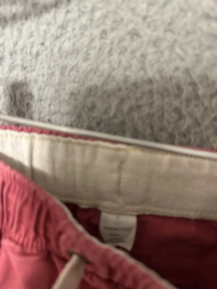 Pantalones cortos rojos de corte redondo para niños talla 6 con cordón juvenil Foto 3 de 4