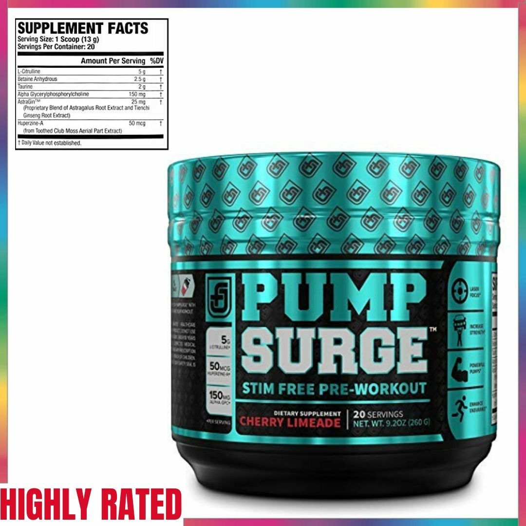 Pumpsurge Caffeine Pump Nootropic Pre Workout Supplement Non Stimulant For Sale Online Ebay