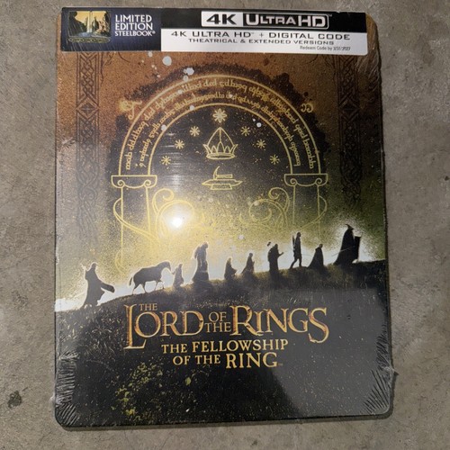 NEW LORD OF THE RINGS FELLOWSHIP OF THE RING 4K UHD + Digital Limtd Ed Steelbook
