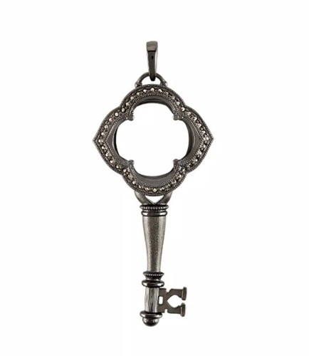 Authentic Origami Owl Gunmetal Convertible Vintage Complete Locket Set - Picture 2 of 8