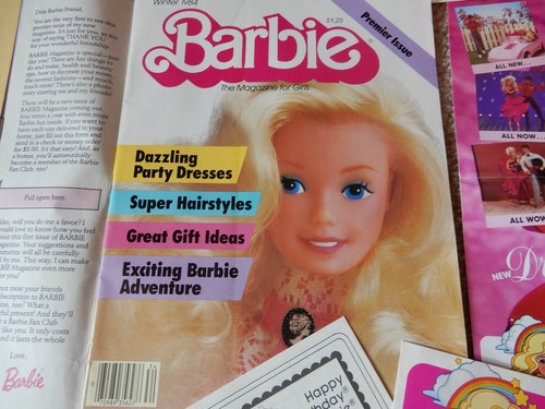 VINTAGE LOT OF 1980'S BARBIE FAN CLUB NEWS LETTER MAGAZINE NEWS PHAMPLETS DECAL - Picture 5 of 10