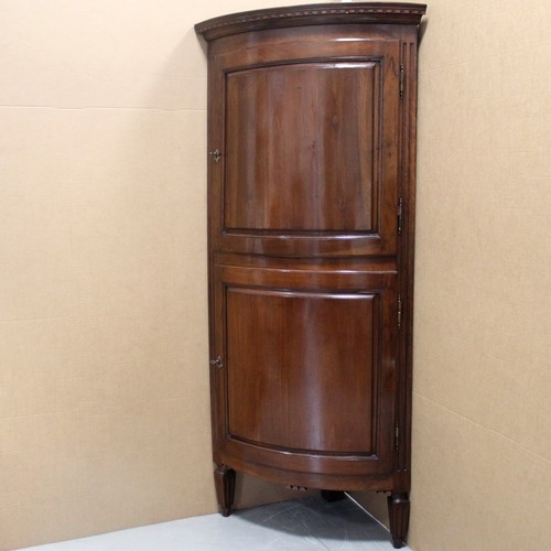 ANTIKE ECKSCHRANK Louis XVI - NUSSBAUM - Italien 18.Jh. - Bild 2 von 16